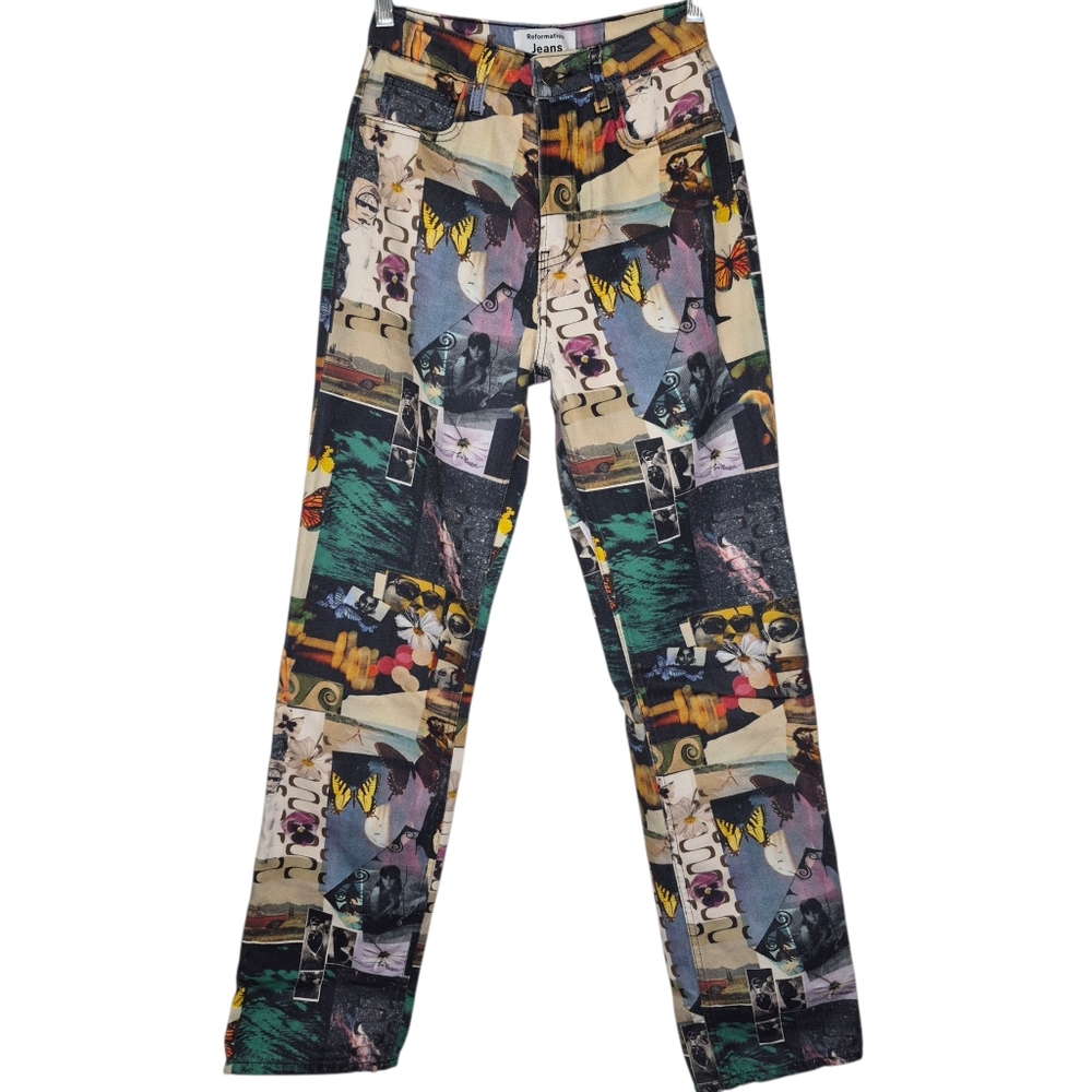 Reformation Cynthia High Rise Straight Long Jeans‎ Size 25